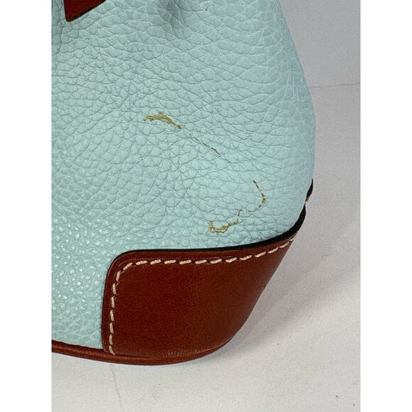 Dooney & Bourke Pebble Leather Crossbody Pale Blue - Picture 10 of 10
